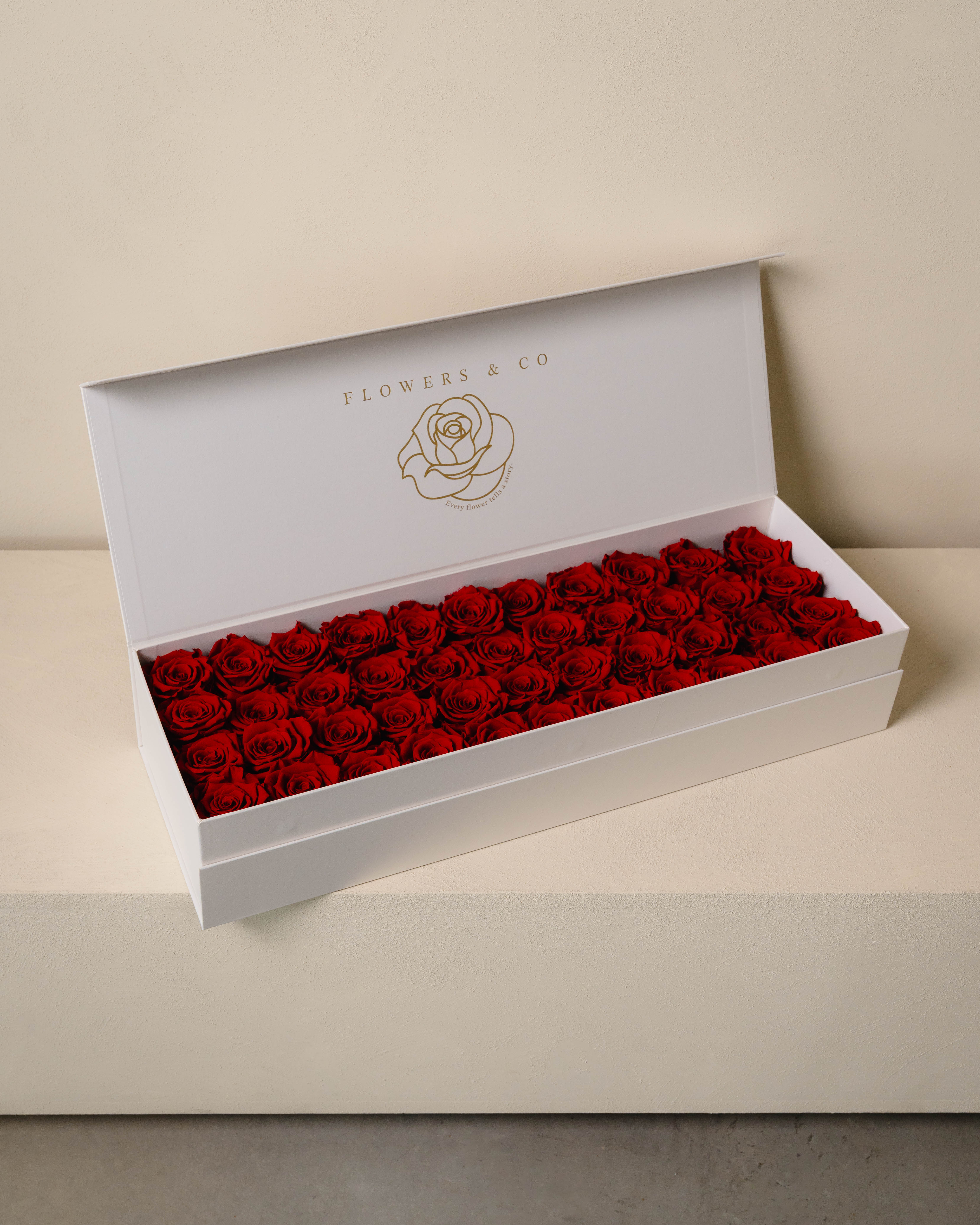 Red Longlife Rose Box – Large