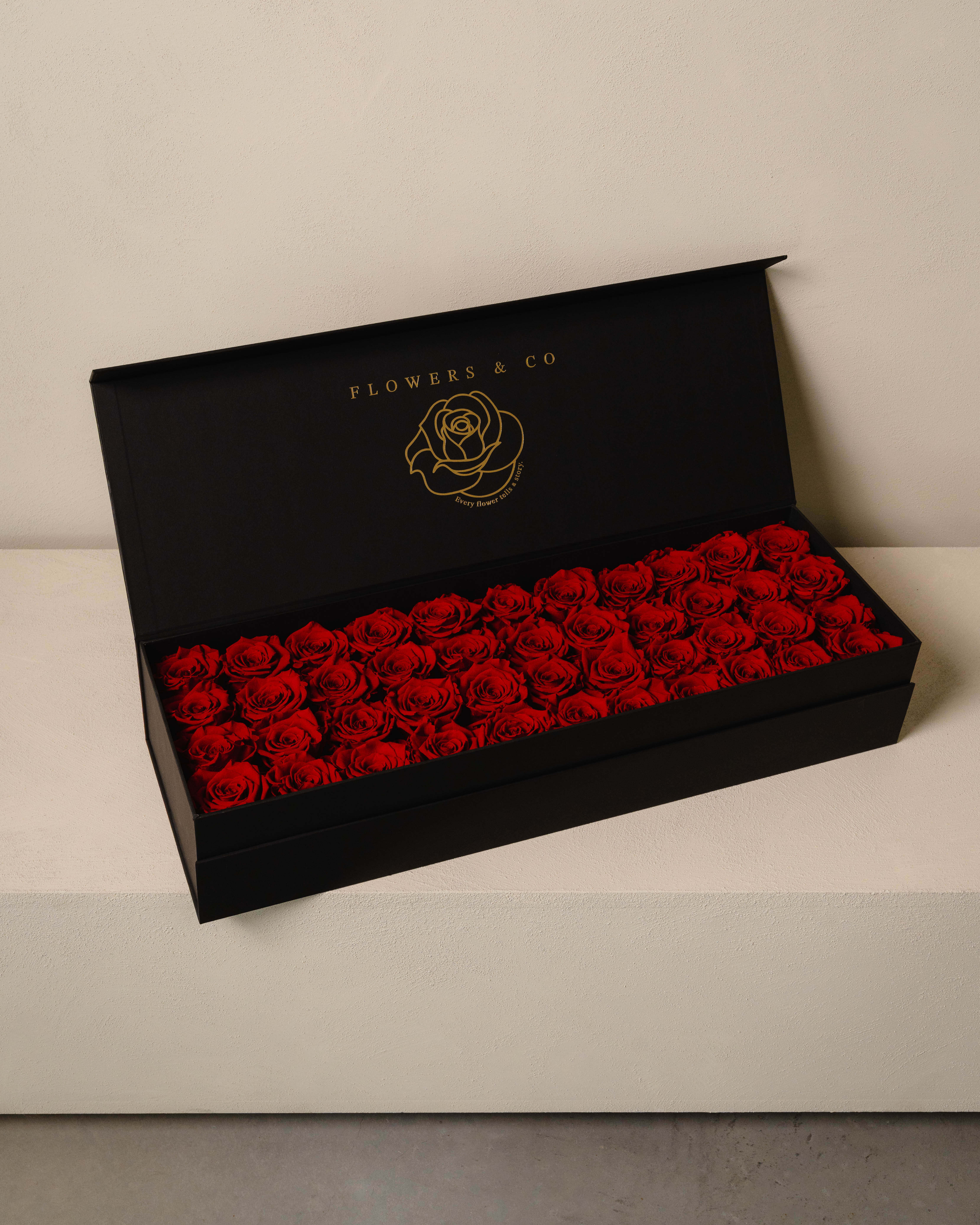 Red Longlife Rose Box – Large