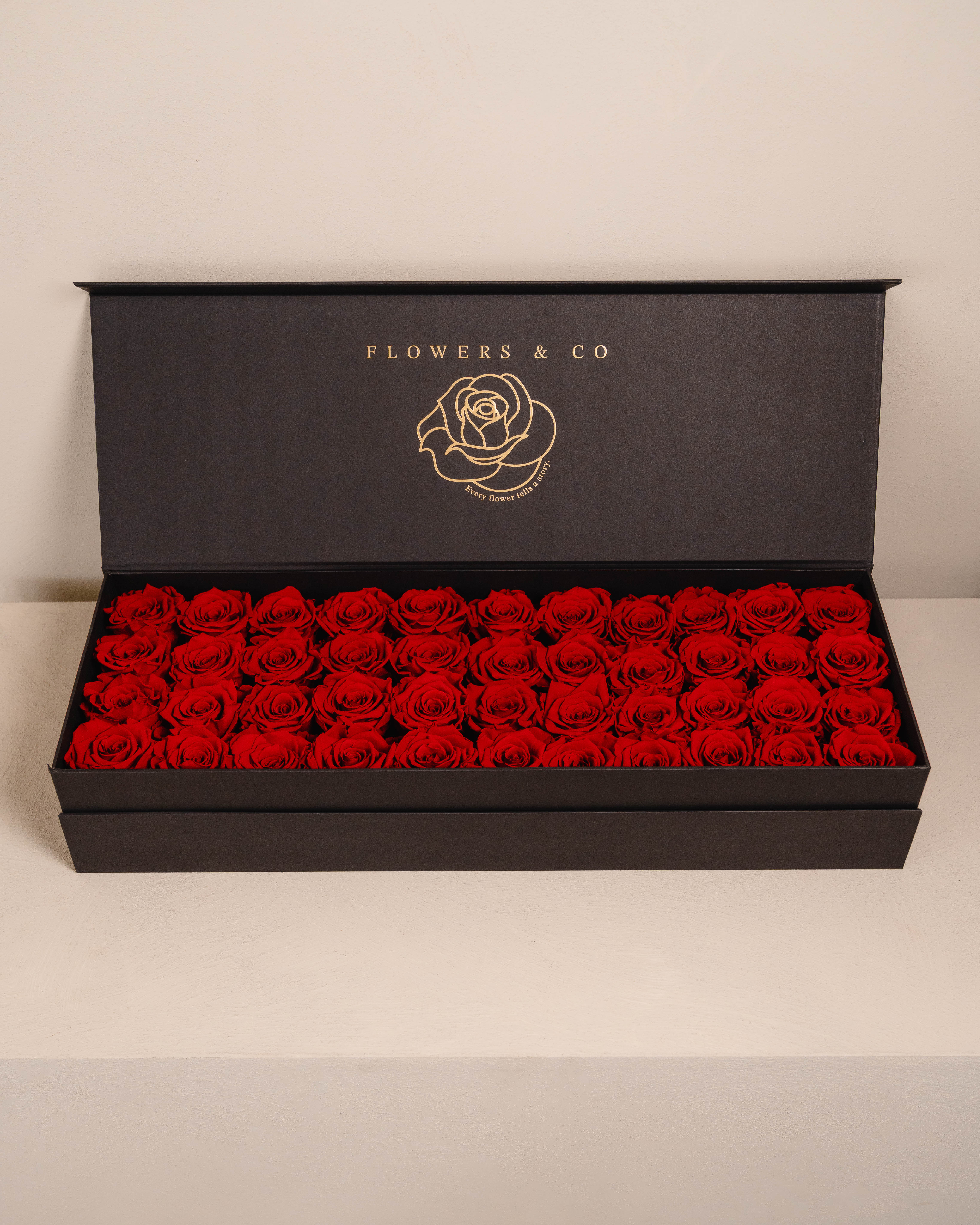 Red Longlife Rose Box – Large