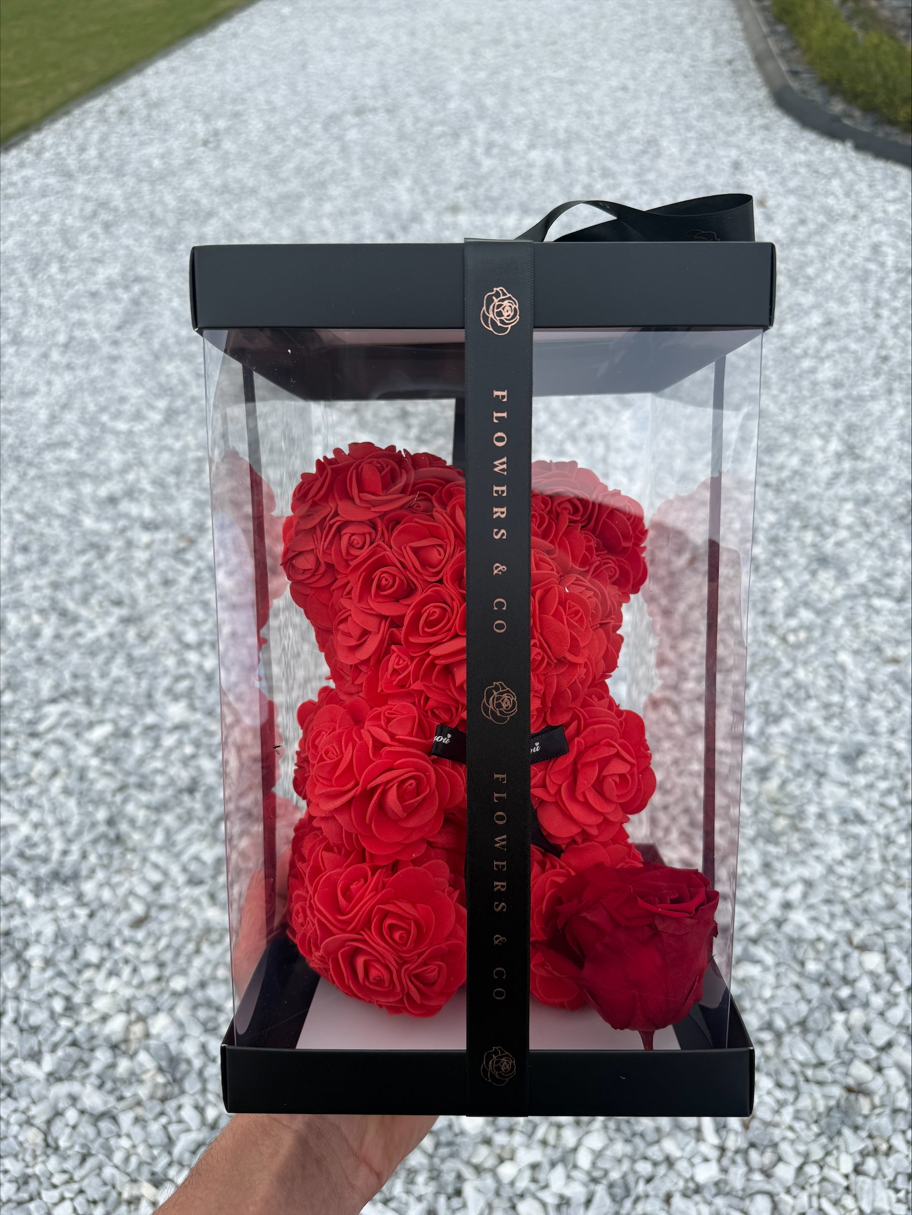 Red Rose Bear 25cm