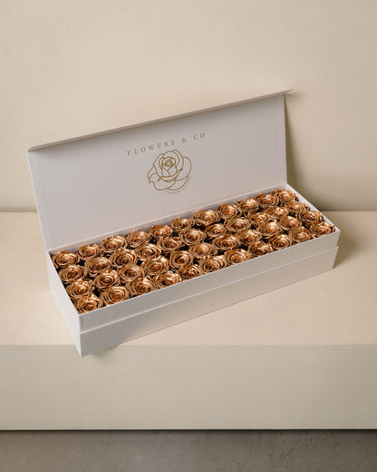 Gold Longlife Rose Box – Large