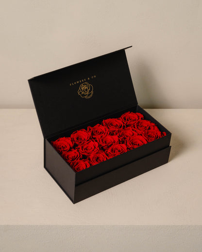 Red Longlife Rose Box – medium