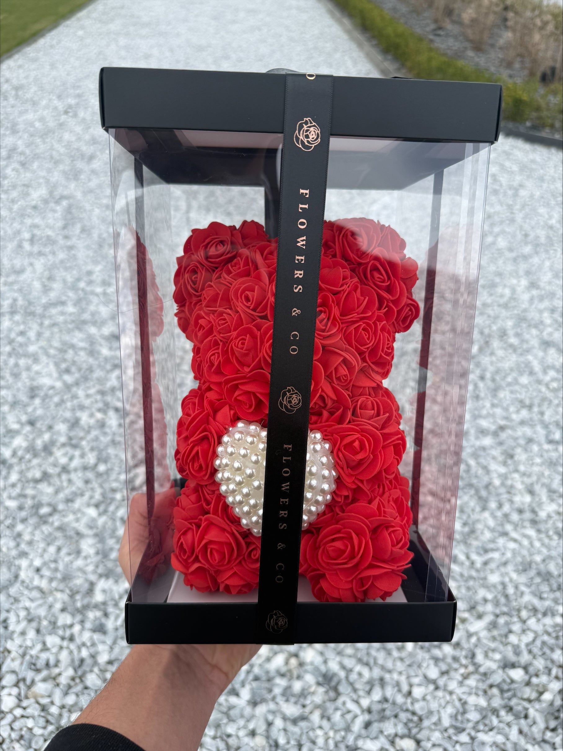Rozenbeer 25cm - rood